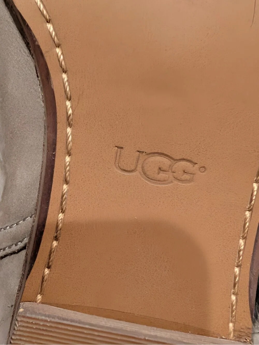 UGG Women's Suede Ankle Boots with Wrap Strap, Size 7.5